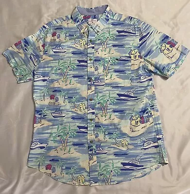 Vineyard Vines Target Collaboration Mens L Hawaiian Short Sleeve Button Shirt • $19