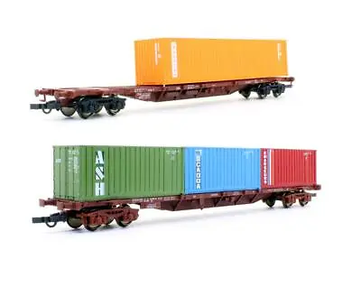 £59.50 • Buy Oskar 'ho' Gauge Pair Of Sncf/fs Container Wagons And Container Loads