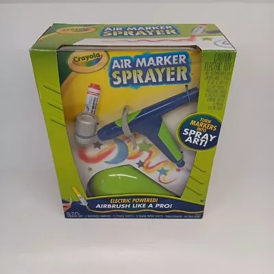 Crayola Air Marker Sprayer Set Airbrush Kit Electric Powered Spray Art NEW • $15