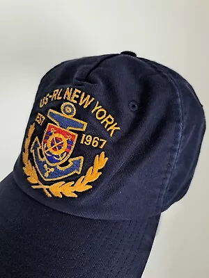 Polo Ralph Lauren Crest Logo Hat Cap In Navy. One Size • £67