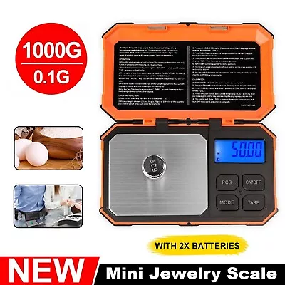 0.1G To 1000 Gram Electronic Pocket Mini Digital Gold Jewellery Weighing Scales • $32.99
