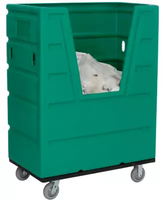 Commercial Laundry Cart -  Bulk Hopper Front Plastic Truck 43 Cu. FT • $500