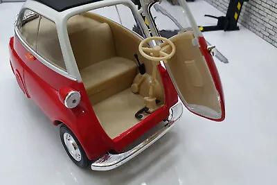 BMW Isetta Red  Bubble Car 1:18 Scale Car Model • £25.99