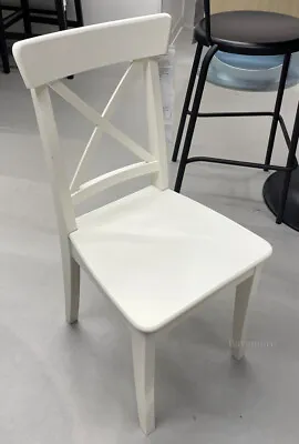 IKEA INGOLF Dining Chair White 701.032.50 SOLID WOOD BRAND NEW- • $139.99