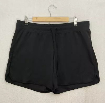 MADE FOR LIFE Women's Large Black Drawstring Running Shorts • $9.99