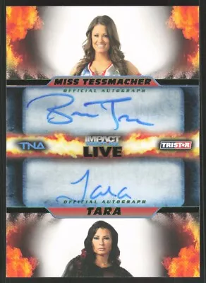 2013 Tristar TNA Impact Live Dual Auto Green #34/50 Miss Tessmacher Tara • $55