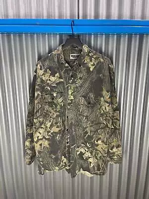 Jerzees Outdoor Hunting Camo Button-Up Shirt • $22