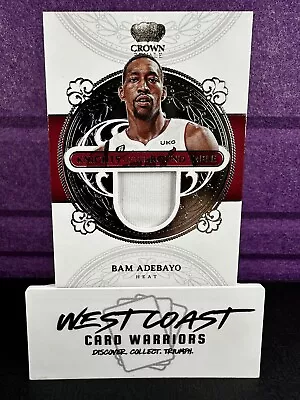 2022-23 Crown Royale Bam Adebayo Knights Of The Round Table Patch #KRT-BAM • $0.99
