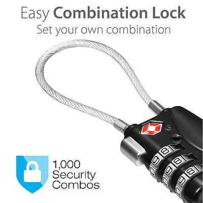 $15.99 • Buy Mini & Lightweight Cable Locks Padlock TSA Approved Luggage Heavy Duty Lock