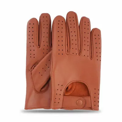 Mens Classic Driving Gloves Soft Genuine Real Lambskin Leather • £9.99