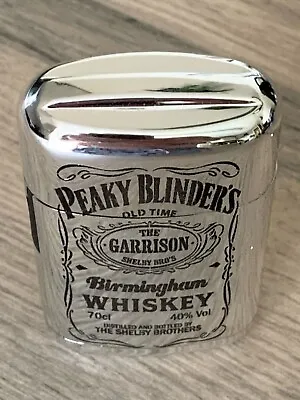 £6 • Buy Peaky Blinders WINDPROOF MIRROR EFFECT BLUE TURBO JET FLAME REFILLABLE LIGHTER