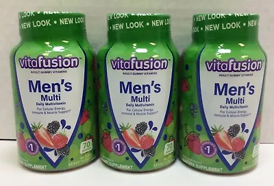 Vitafusion Men's Multi Daily Multivitamins 210 Gummies EXP 07/2024 • $17.50