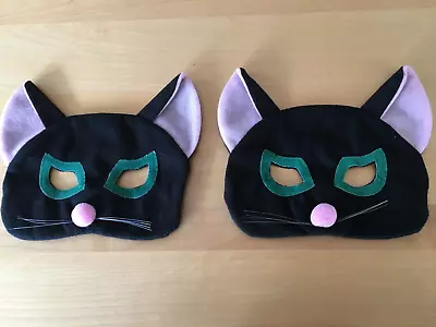 Lot Of 2 Handmade Homemade CAT Mask For Kids Play /Party • $9.95