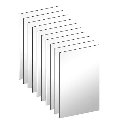 DARENYI 10Pcs Acrylic Mirror Tiles 4'' X 6'' X 0.07'' Mirror Sheets For Walls... • $13.56