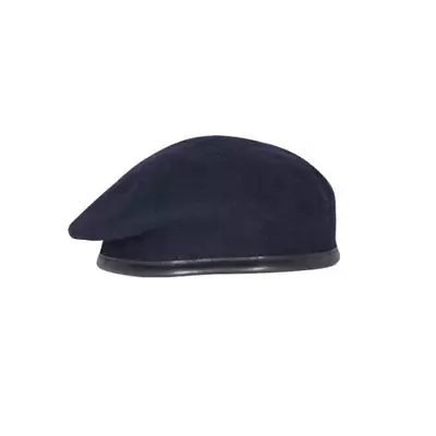 Navy Blue Beret - Silk Lined Small Crown - Military Cadets Ta • £20.95