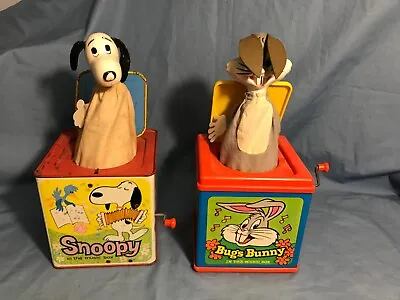 Vintage Bugs Bunny And Snoopy Jack In The Box • $50