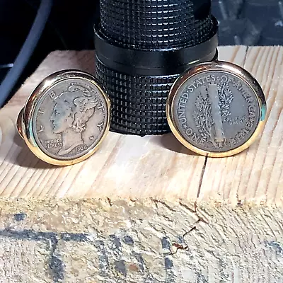 $35 • Buy Mercury Dime Cuff Links