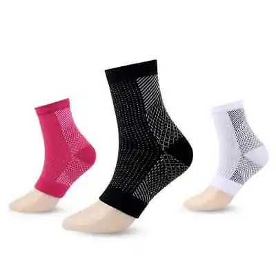 2 X Plantar Fasciitis Compression Socks Heel Foot Arch Pain Relief Support Pair • £2.99
