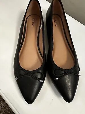 Merona Target Womens Ballet Flats Shoes Slip On Size 11 M Black • $12