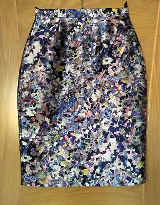 LK Bennett Susana Floral Print Pencil Skirt - Size 8 • £25