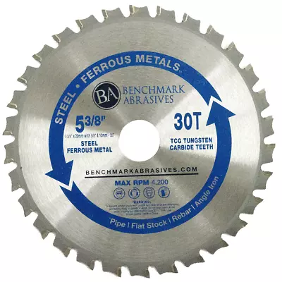 5-3/8  30 Tooth TCT Saw Blade For Steel/Metal • $18.99