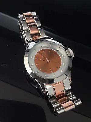 £4.50 • Buy Chunky Copper And Silver Colour Watch New