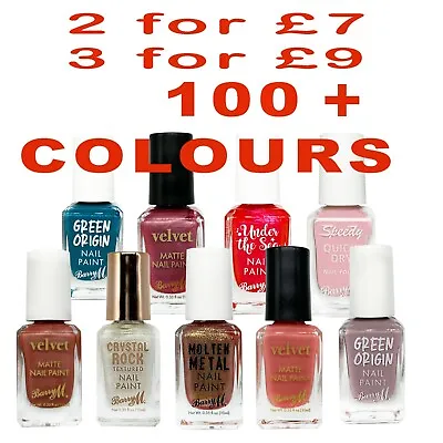 BARRY M NAIL VARNISH POLISH 10 Ml ANY  2 For £7  ANY 3 For £9 • £5