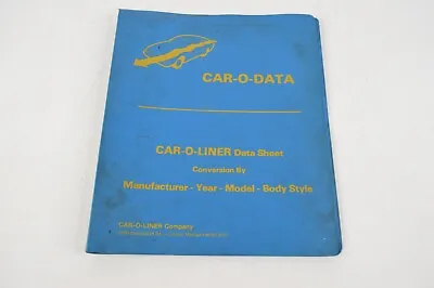 Car-o-liner Data Sheet Conversion Chart Manual For Frame Straightening Machines • $17.99