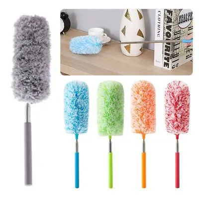 £5.29 • Buy Extendable Handle Microfiber Duster Magic Dust Brush Cleaner Cobweb Brush UK