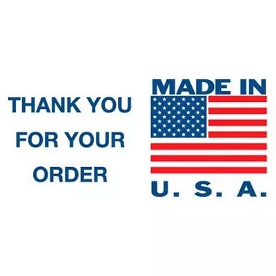 3  X 5  Thank You For Your Order Made In USA Labels (500 Per Roll) • $36.66