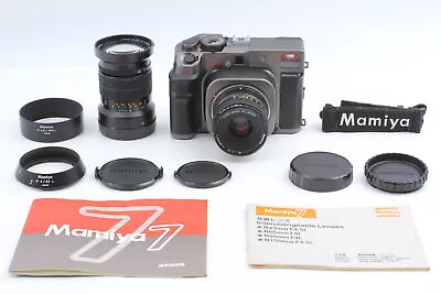 2 Lenses Hood Strap [N.MINT]  Mamiya 7 N 80mm F/4 L + N 150mm F/4.5 From JAPAN • $3499.99