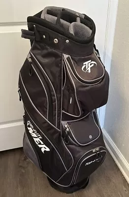 Top Flite Gamer Men's Golf Club Cart Bag 14-Way Padded Divider 9 Pocket Black • $42