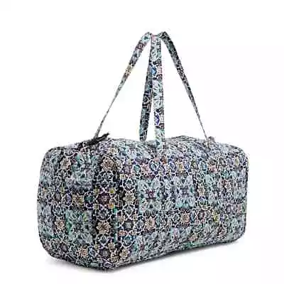 Vera Bradley XL Traveler Duffel Bag Lisbon Medallion Cool Tote NWT • $84.99