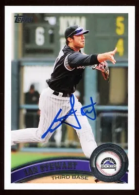 2011 Topps IAN STEWART Signed Card Autograph AUTO ROCKIES CUBS • $4.19
