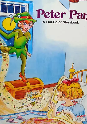 Vintage 1988 Stoneway JUMBO Picture Full Color Storybook Peter Pan • $14