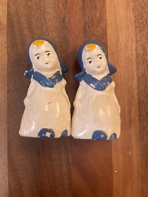 Vintage Shy Dutch Girls Salt/pepper Shakers • $10