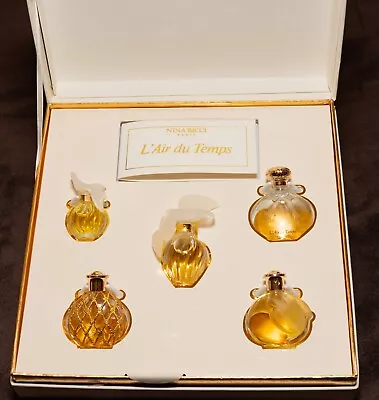 Nina Ricci L'Air Du Temps 5 Bottle Set: Parfum Eau De Parfum & Eau De Toilette • $39