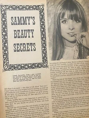 Micky Dolenz The Monkees Samantha Juste Full Page Vintage Clipping • $1.99
