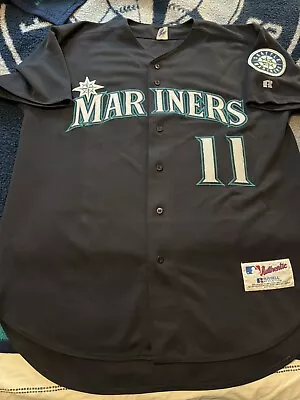 Seattle Mariners Edgar Martinez Russell Athletic Authentic Jersey 48 MLB • $249.99