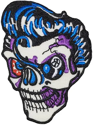 Rock Star Pop Skull Head Death Punk Retro Heavy Metal Applique Sew Iron On Patch • $6.78