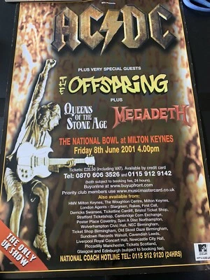 $20 • Buy Acdc Concert Poster Uk 2001