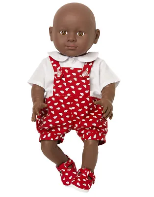 New Red Dungaree Set For My Little Boy Baby Born Doll 12-14 Ins From Frilly Lily • £9