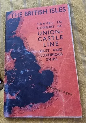 1920's/30's Travel In Comfort Union Castle Line Fast & Furious Luxurious Ships   • £29.99