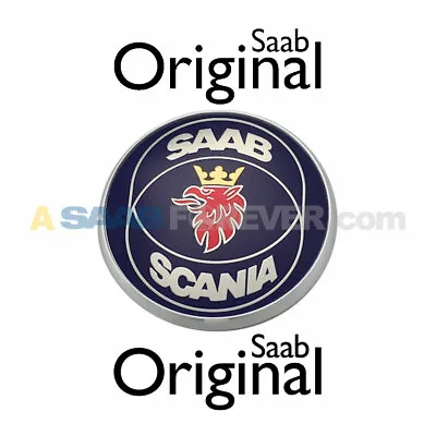 Saab 9-5 Sedan Emblem Rear Trunk Scania 1999-2000 4d New Genuine Oem 4833638 • $49.99