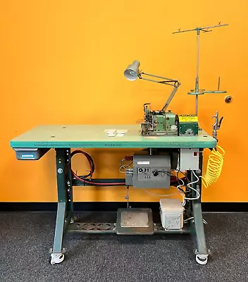 Merrow MG-3WGE-7 Single Needle 3 Thread Industrial Sewing Machine+Table Tested! • $1199.25