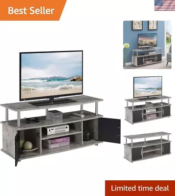 Sleek Monterey TV Stand With Cabinets And Shelves For Stylish Home Entertainment • $127.40