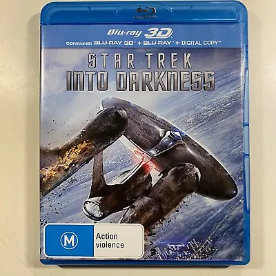 $8 • Buy Star Trek Into Darkness 2013 3D Blu-Ray J.J. Abrams Chris Pine Zoe Saldaña