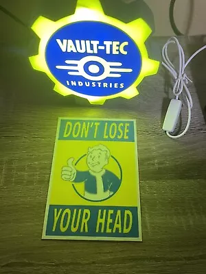 Fallout Vault Tec Lighted Sign AND Mini Poster • $29.99