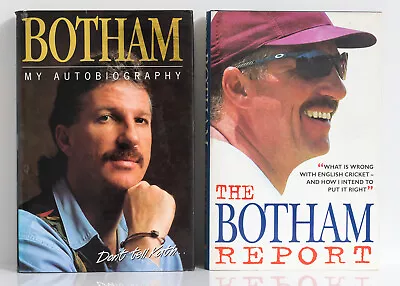 IAN BOTHAM My Autobiography (don't Tell Kath) +The Botham Report - Cricket Books • £6