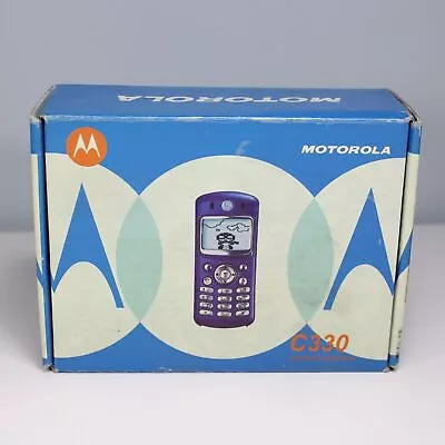 Motorola C330 Cell Phone Silver 2002 - RARE Vintage Collectors Model  • $24.99